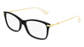 GUCCI OPTICAL FRAME WOMAN - BLACK GOLD