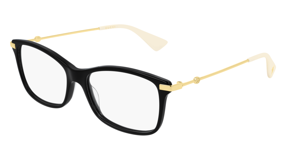 GUCCI OPTICAL FRAME WOMAN - BLACK GOLD